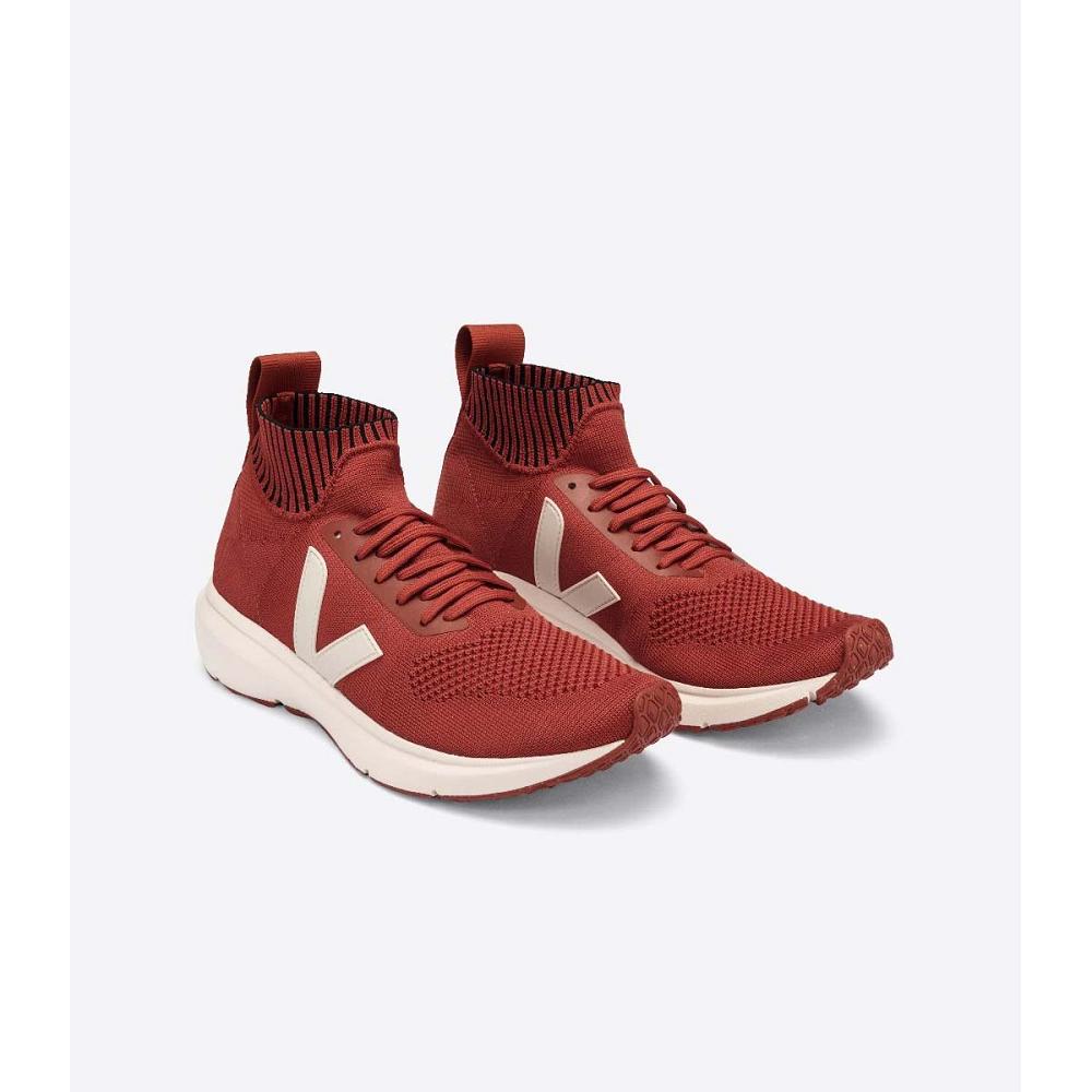 Veja V-KNIT VEJA X RICK OWENS MID Men's Running Shoes Red | NZ 155FDN